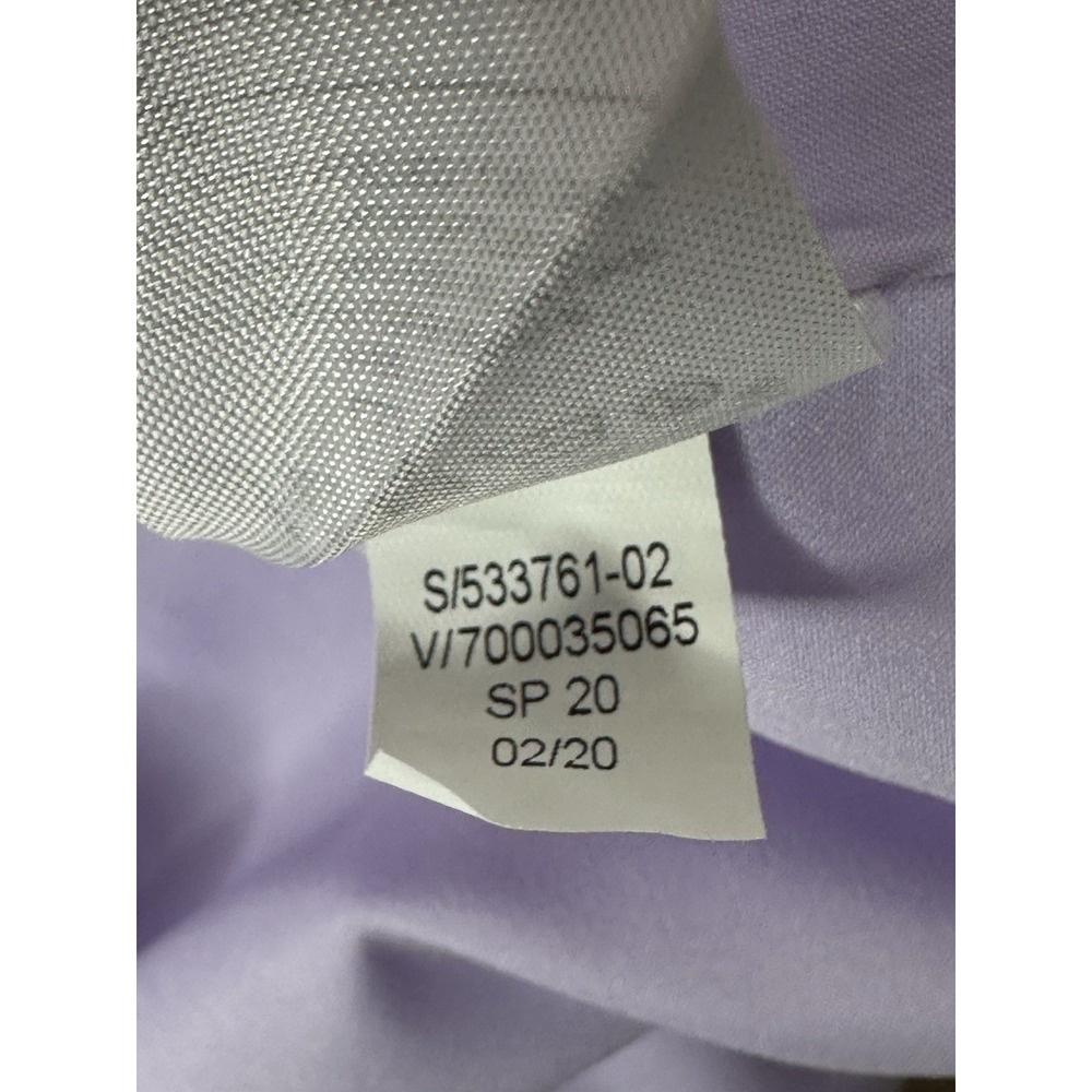 Banana Republic Linen Top Scalloped Hem Lavender Sz XS - Picture 5 of 6